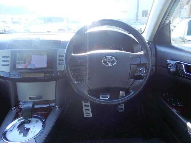 マークX 250G Sパッケージ 禁煙車 買取車 TEIN車高調 19AW ドラレコ 社外ナビ DVD SD REC フルセグ Bluetooth ETC ステリモ HIDオート TRC 前席シートヒーター スマートキーPスタート(19枚目)