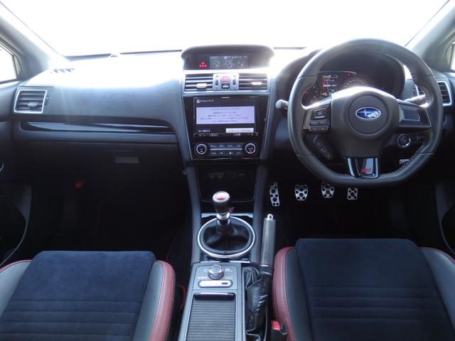 WRX STI STI 禁煙車 6MT SD8型ナビ DVD REC Bluetooth CD ETC 前後ドラレコ ブリッツ製車高調 GPスポーツマフラー 大型ウイング STIハーフレザーシート LEDライト フォグ(18枚目)