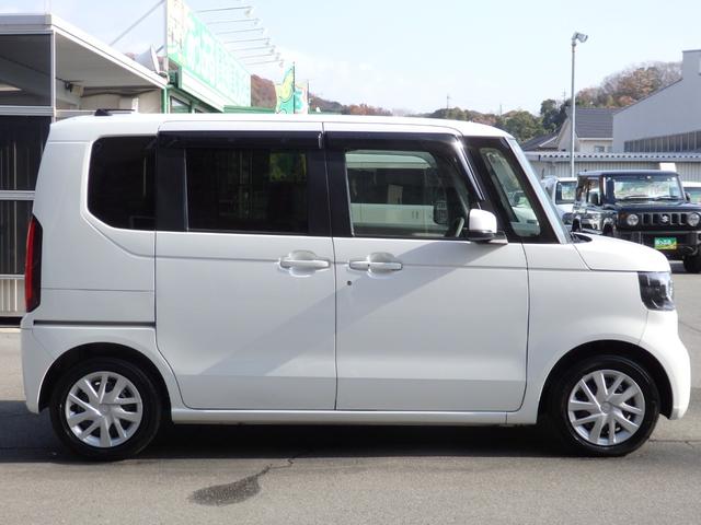 N-BOX ベースグレード 社外8型ナビ Bカメラ ドラレコ 片パワスラ 衝突軽減B Cソナー 横滑り防止 スマートキー Pスタート レーンキープ オートLEDライト レベライザー Rサンシェード 純正マットバイザー(5枚目)