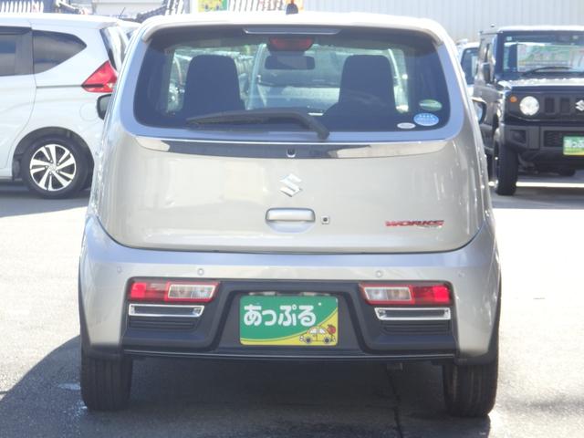 アルトワークス ベースグレード　社外ナビ　Ｂカメラ　衝突軽減Ｂ　純正１５ＡＷ　Ｃソナー　Ａストップ　ＨＩＤオートライト　スマートキー　レーンキープ　横滑り防止　　フォグライト　電格ミラー　パドルシフト　オートＡ／Ｃ　革巻きハンドル（4枚目）