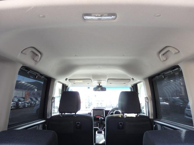 Ｎ－ＢＯＸカスタム Ｇ　ＳＳパッケージ　社外ナビ　Ｂカメラ　ＥＴＣ　両側パワスラ　スマートキーＰスタート　横滑り防止　Ｒサンシェード　オートエアコン　パワーウィンドウ　ウィンカー付き電格ミラー　社外マット　純正バイザー　純正１４インチＡＷ（14枚目）