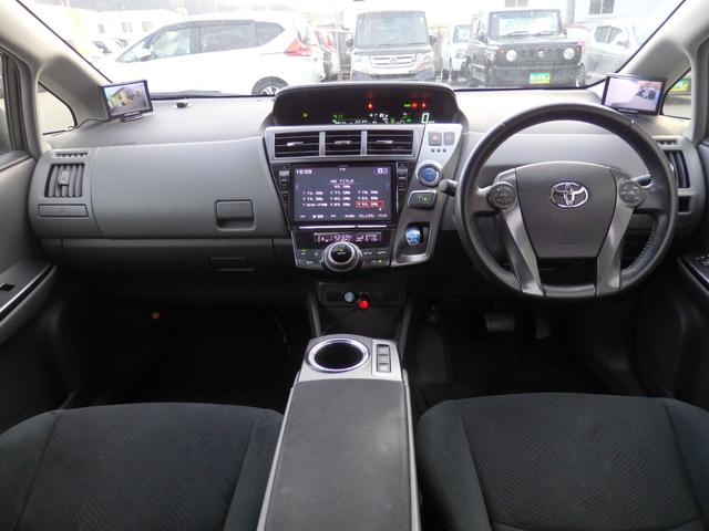 プリウスアルファ Ｓ　チューン　ブラック　ＡＬＰＩＮＥ９型ナビ　後席Ｍ　Ｂカメラ　ＥＴＣ　スマートキーＰスタート　オートエアコン　ウィンカー付き電格ミラー　ＨＩＤオートライト　フォグライト　ヘッドライトレベライザー　パワーウィンドウ（17枚目）