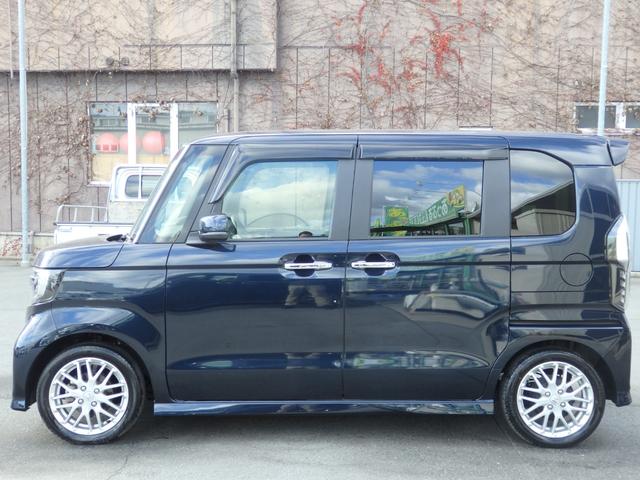 N-BOXカスタム Lターボ 純正9型ナビ ドラレコ クルコン ETC スマートキーPスタート パドルシフト ステリモ 両側パワスラ ハーフレザーシート LEDオートライト フォグライト 横滑り防止 衝突軽減 Rサンシェード(6枚目)