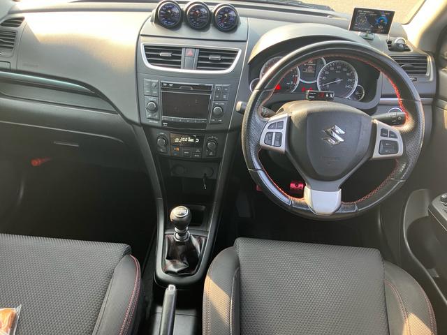 スイフトスポーツ ベースグレード 社外LSD トラストターボキット BLITZ車高調 トラストマフラーオイルクーラー 追加メーター(37枚目)