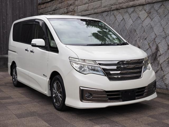 セレナ ライダー ブラックライン S-ハイブリッド 車検2年付き フルセグナビ ETC DVD再生 LED Bluetooth クルーズコントロール バックカメラ AUTECHアルミ アイドリングストップ 両パワスラ ダブルエアコン レーンアシスト(3枚目)