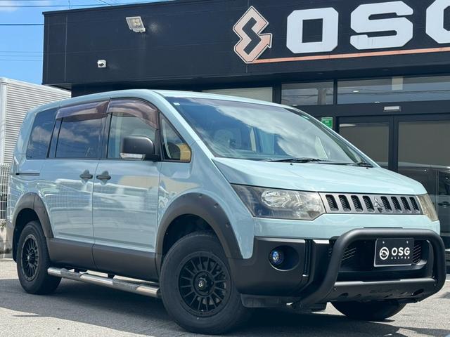 デリカＤ：５ Ｄ　パワーパッケージ　全塗装済み・新品ブロックタイヤ・新品グリルガード・新品アルミホイール・ディーゼル４ＷＤ・フリップダウンモニター・バックカメラ・パドルシフト・シートヒーター・コーナーセンサー・両側電動スライドドア（9枚目）