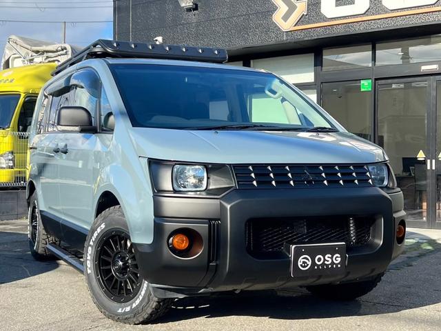 デリカＤ：５ Ｄ　パワーパッケージ　全塗装・オリジナルツートンカラー・角目キット・新品アルミホイール・新品ブロックタイヤ・ルーフキャリア・サイドステップ・ビルトインＥＴＣ・クルーズコントロール・両側パワースライドドア・後部座席モニター・（15枚目）