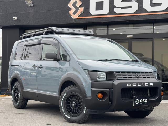 デリカＤ：５ Ｄ　パワーパッケージ　全塗装・オリジナルツートンカラー・角目キット・新品アルミホイール・新品ブロックタイヤ・ルーフキャリア・サイドステップ・ビルトインＥＴＣ・クルーズコントロール・両側パワースライドドア・後部座席モニター・（18枚目）