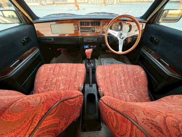 ラシーン タイプA 禁煙車・全塗装済・オリジナルブルー・マット塗装・ナルディ製ステアリングホイール・社外フロントグリル・木目パネル・社外アルミホイール・シートカバー・ETC・社外オーディオデッキ・FM/AM(38枚目)