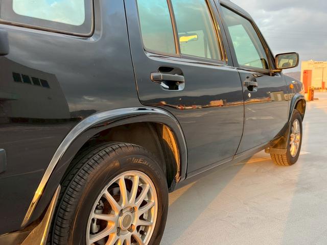 ラシーン タイプA 禁煙車・全塗装済・オリジナルブルー・マット塗装・ナルディ製ステアリングホイール・社外フロントグリル・木目パネル・社外アルミホイール・シートカバー・ETC・社外オーディオデッキ・FM/AM(43枚目)