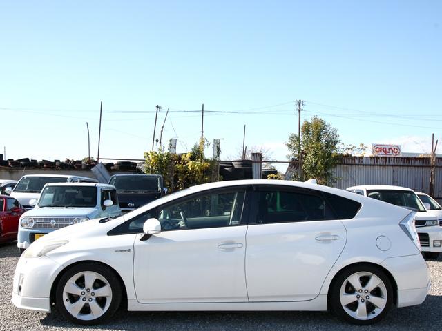 プリウス Gツーリングセレクション 純正SDナビ/フルセグ/Bカメラ/ドライブレコーダー/ETC/ステリモ/クルコン/プッシュスタート/スマートキー/ハーフエアロ/黒革調シートカバー/ダウンサス/スペーサー/TRDペダル/純正17AW(28枚目)