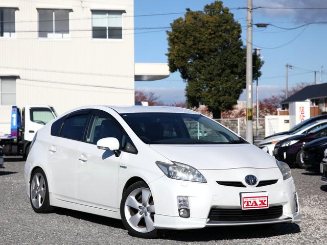 プリウス Gツーリングセレクション 純正SDナビ/フルセグ/Bカメラ/ドライブレコーダー/ETC/ステリモ/クルコン/プッシュスタート/スマートキー/ハーフエアロ/黒革調シートカバー/ダウンサス/スペーサー/TRDペダル/純正17AW(31枚目)