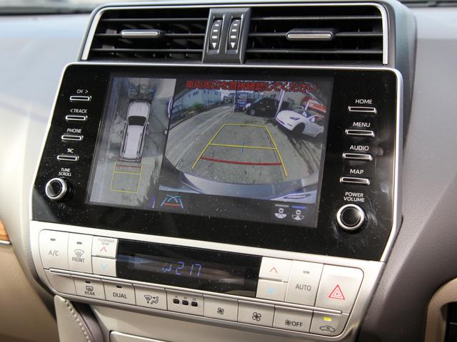 ランドクルーザープラド ＴＸ　Ｌパッケージ　メーカーナビ／フルセグ／Ｂカメラ／ＰＶＭ／サンルーフ／スペアタイヤ／ベージュ革シート／シートヒーター／エアシート／ルーフレール／トヨタセーフティセンス／ビルトインＥＴＣ２．０／ワンオーナー（7枚目）