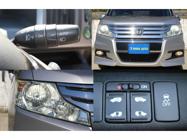 ステップワゴンスパーダ Ｚ　両側パワースライドドア　スマートキー　後席フィリップダウンモニター　オートライト　ＨＩＤヘッドライト　純正エアロパーツ　パドルシフト　純正ナビ　ワンセグＴＶ　ＣＤ録音　ＤＶＤ　ＥＴＣ　バックカメラ（2枚目）