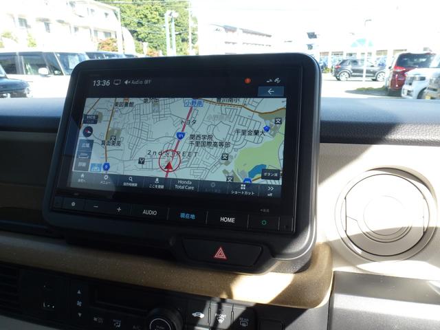Ｎ－ＢＯＸ ベースグレード　ホンダ純正ギャザズ８インチナビ、フルセグＴＶ、ＢＴＡ、ＵＳＢ、バックカメラ、ＬＥＢヘッドライト、サイドエアバッグ＋サイドカーテンエアバッグ、ＥＴＣ、ドラレコ前後、運転席助手席シートヒーター、（2枚目）