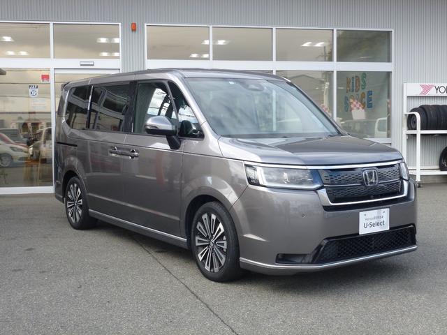 ステップワゴン ｅ：ＨＥＶスパーダプレミアムライン　純正ギャザズナビゲーション１１．４インチ、フルセグＴＶ、ＡｐｐｌｅＣａｒｐｌａｙ、Ｍラック、ＢＴＭ、ＵＳＢ、ＣＤ／ＤＶＤ、マルチビューカメラ、ナビ連動前後ドライブレコーダー、１５．６インチリヤモニ（17枚目）