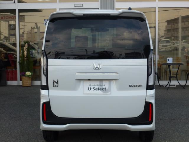 N-BOXカスタム ターボコーディネートスタイル 純正8インチナビ ドライブレコーダー前後 両側パワースライドドア ETC 革巻きステアリング パドルシフト バックカメラ サイドカーテンエアバック ブレーキホールド フルセグ Bluetooth(10枚目)