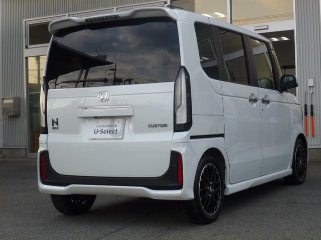 N-BOXカスタム ターボコーディネートスタイル 純正8インチナビ ドライブレコーダー前後 両側パワースライドドア ETC 革巻きステアリング パドルシフト バックカメラ サイドカーテンエアバック ブレーキホールド フルセグ Bluetooth(11枚目)