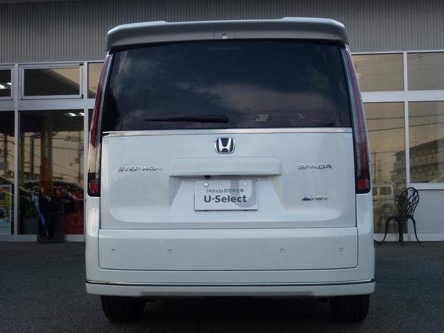 ステップワゴン e:HEVスパーダ 9インチ純正ナビ ETC シートヒーター パーキングセンサー 両側パワースライドドア パワーテールゲート パドルシフト バックカメラ シートバックテーブル 2列目オットマン ホンダセンシング(10枚目)