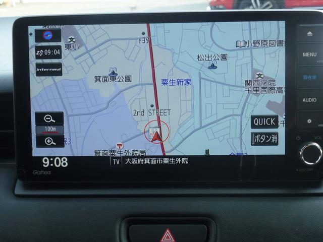 ヴェゼル ｅ：ＨＥＶＺ　ホンダ純正ギャザズナビゲーション９インチナビ，ＣＤ／ＤＶＤ、フルセグＴＶ、Ｍラック、ＵＳＢ、ＢＴＡ、バックカメラ、パーキングセンサー、運転席助手席シートヒーター、パワーデールゲート、ＬＥＤヘッドライト（3枚目）