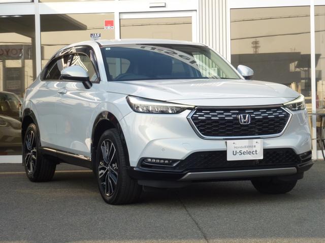 ヴェゼル ｅ：ＨＥＶＺ　ホンダ純正ギャザズナビゲーション９インチナビ，ＣＤ／ＤＶＤ、フルセグＴＶ、Ｍラック、ＵＳＢ、ＢＴＡ、バックカメラ、パーキングセンサー、運転席助手席シートヒーター、パワーデールゲート、ＬＥＤヘッドライト（8枚目）