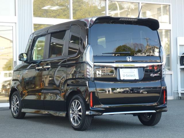 Ｎ－ＢＯＸカスタム Ｌ　両側パワースライドドア　フロントドラレコナビ連動　パーキングセンサー　サイドカーテンエアバック　リア席シートバックテーブル　ＵＳＢ　シートヒーター　Ｂｌｕｅｔｏｏｔｈａｕｄｉｏ　禁煙車（13枚目）