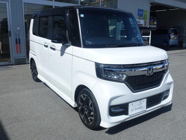 Ｎ－ＢＯＸカスタム Ｇ・Ｌターボホンダセンシング　２トーンカラースタイル　バーバパパフロアマット　パドルシフト　サイドカーテンエアバック　両側パワースライドドア　純正９インチギャザズナビ　リア席サンシェード　ＵＳＢ（9枚目）