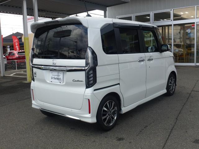 Ｎ－ＢＯＸカスタム Ｌ　純正ナビ　シートヒーター　オートリトラミラー　パーキングセンサー　バックカメラ　ＬＥＤヘッドライト　シートバックテーブル　サイドカーテンエアバック　両側パワースライドドア（13枚目）