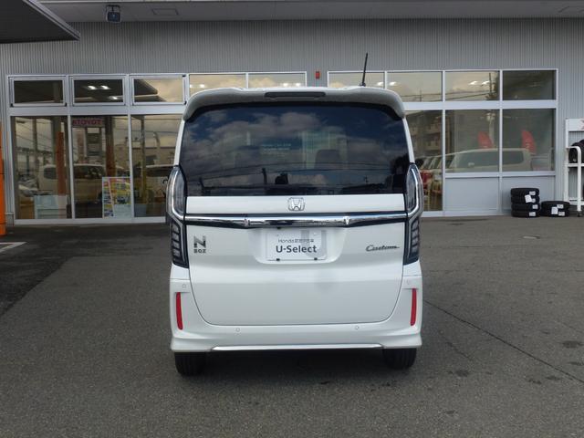 Ｎ－ＢＯＸカスタム Ｌ　純正ナビ　シートヒーター　オートリトラミラー　パーキングセンサー　バックカメラ　ＬＥＤヘッドライト　シートバックテーブル　サイドカーテンエアバック　両側パワースライドドア（14枚目）