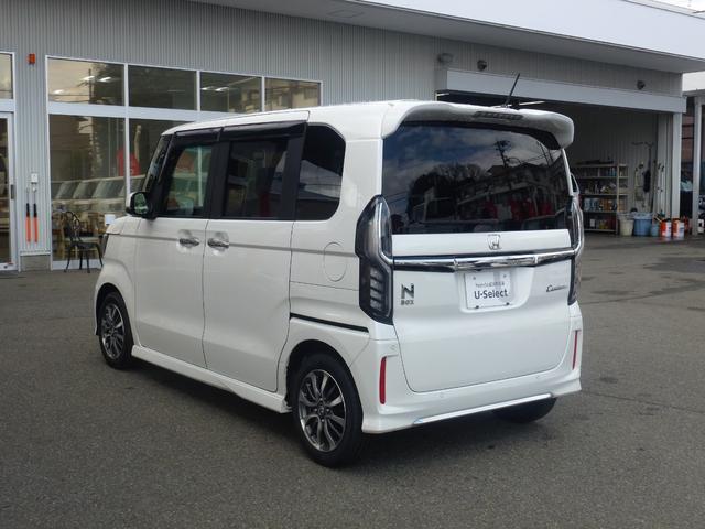 Ｎ－ＢＯＸカスタム Ｌ　純正ナビ　シートヒーター　オートリトラミラー　パーキングセンサー　バックカメラ　ＬＥＤヘッドライト　シートバックテーブル　サイドカーテンエアバック　両側パワースライドドア（15枚目）