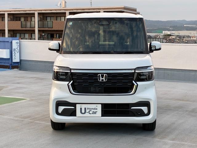 N-BOXカスタム ターボ 純正ナビ TV フルセグ Bluetooth AM FM バックカメラ シートヒーター フルオートエアコン 電子パーキング ETC 両側電動パワースライドドア 前後ドラレコ(5枚目)