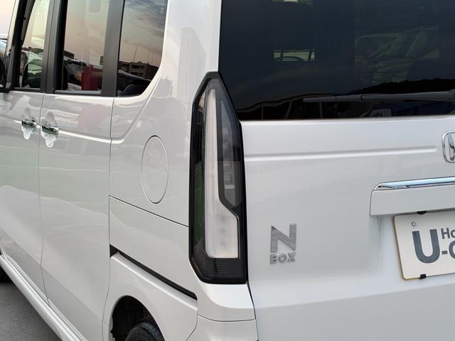 N-BOXカスタム ターボ 純正ナビ TV フルセグ Bluetooth AM FM バックカメラ シートヒーター フルオートエアコン 電子パーキング ETC 両側電動パワースライドドア 前後ドラレコ(40枚目)