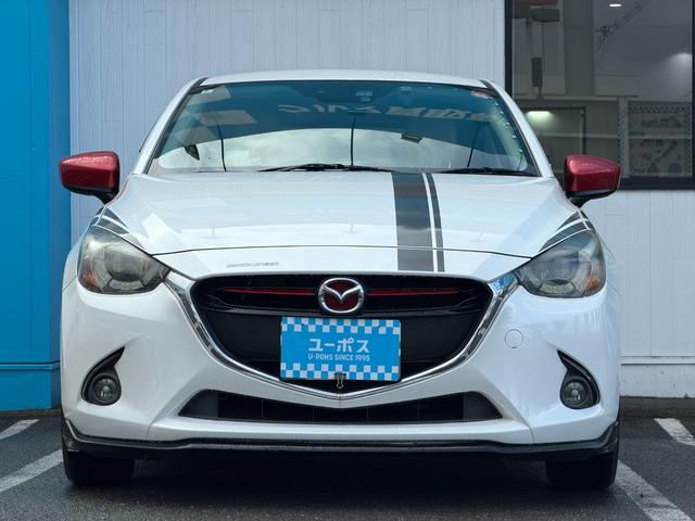 デミオ ＸＤツーリング　Ｌパッケージ　マツダコネクトナビ　ＥＴＣ　バックカメラ　６速ＭＴ　ベージュ半革シート　ステアリングスイッチ　クルーズコントロール　アイドリングストップ　ドライブレコーダー　衝突軽減システム　Ｂｌｕｅｔｏｏｔｈ接続（4枚目）