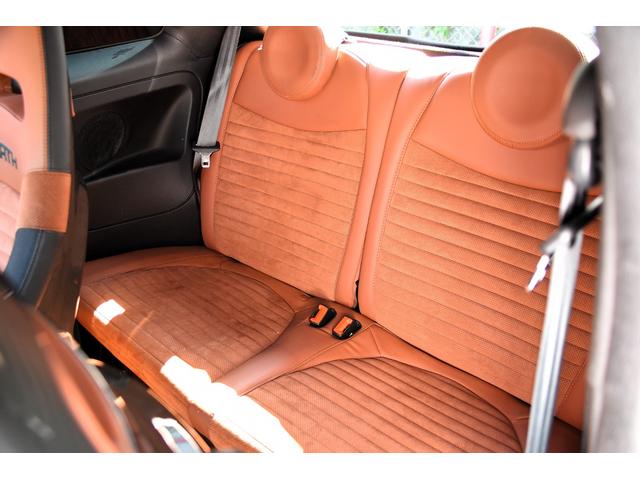 アバルト595 コンペティツィオーネ 左ハンドル 70周年記念車 左ハンドル 70th記念車 下取り車両 ワンオーナー 社外ディスプレイオーディオ コートテクトフロントガラス バックソナー レコードモンツァマフラー フロント&リアフォグランプ ブレンボ(56枚目)