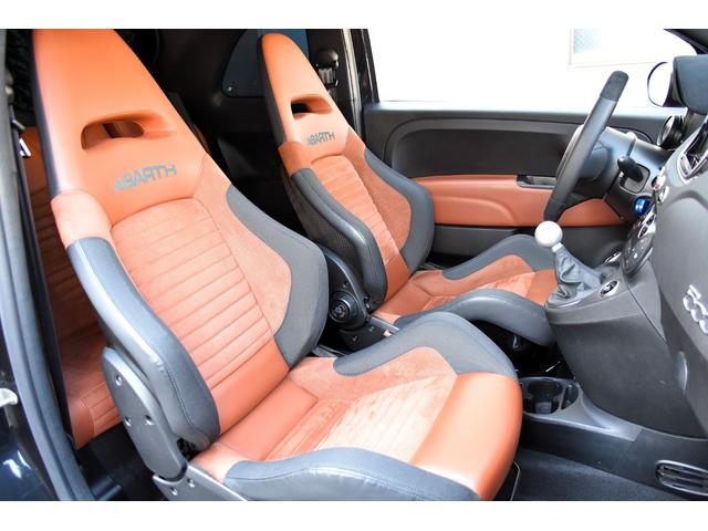 アバルト595 コンペティツィオーネ 左ハンドル 70周年記念車 左ハンドル 70th記念車 下取り車両 ワンオーナー 社外ディスプレイオーディオ コートテクトフロントガラス バックソナー レコードモンツァマフラー フロント&リアフォグランプ ブレンボ(60枚目)