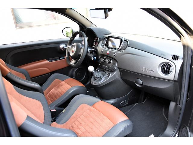 アバルト595 コンペティツィオーネ 左ハンドル 70周年記念車 左ハンドル 70th記念車 下取り車両 ワンオーナー 社外ディスプレイオーディオ コートテクトフロントガラス バックソナー レコードモンツァマフラー フロント&リアフォグランプ ブレンボ(64枚目)