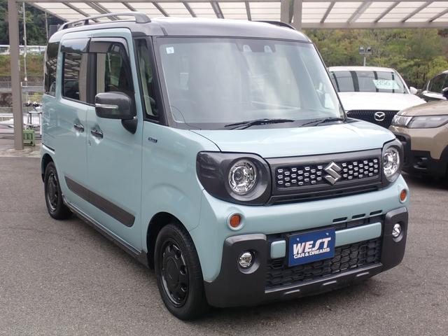 スペーシアギア ハイブリッドＸＺ　ターボ　社外７インチナビ　両側電動スライドドア　前席シートヒーター　パドルシフト　レーダーブレーキ　レーダークルーズ　バックカメ　ラ　ｂｌｕｅｔｏｏｔｈオーディオ　純正１４インチＡＷ（16枚目）