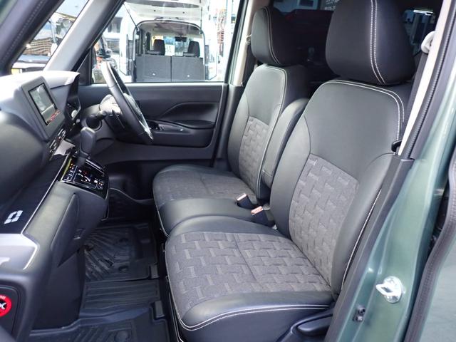 デリカミニ Ｔ　プレミアム　社外７インチディスプレイオーディオ　デジタルインナーミラー　アラウンドビューモニター　両側電動スライドドア　マイパイロット　ハーフレザーシート　ダウンヒルアシスト　前席シートヒーター（3枚目）