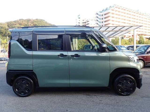 デリカミニ G 社外7インチナビ 左側電動スライドドア レーダーブレーキ ビルドインETC 前後ドライブレコーダー ハーフレザーシート バックカメラ サイド/カーテンエアバッグ(17枚目)