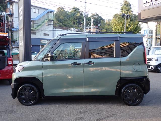 デリカミニ G 社外7インチナビ 左側電動スライドドア レーダーブレーキ ビルドインETC 前後ドライブレコーダー ハーフレザーシート バックカメラ サイド/カーテンエアバッグ(21枚目)