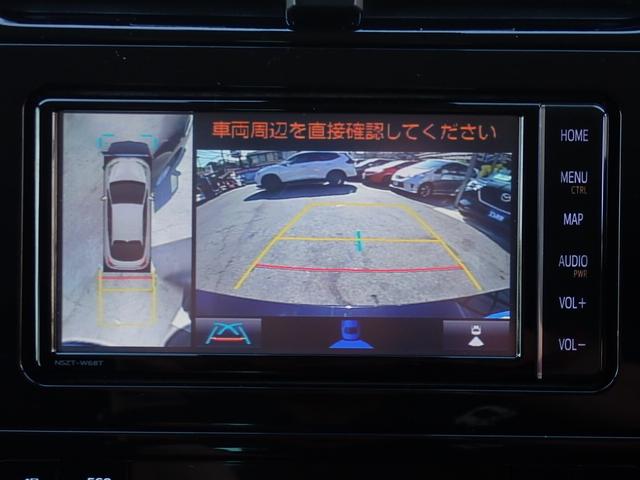 プリウス ＳセーフティプラスＩＩ　純正７型ナビ　全方位モニター　ＣＤ録音　ＤＶＤ　フルセグ　Ｂｌｕｅｔｏｏｔｈオーディオ　ビルドインＥＴＣ　社外フルエアロ　トヨタセーフティセンス　ブラインドスポットモニター（4枚目）