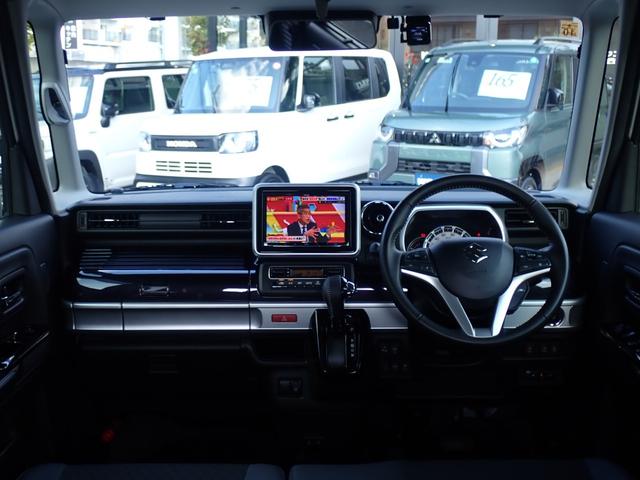 スペーシアカスタム ハイブリッドＸＳターボ　社外８型ナビ　フルセグ　ＣＤ　ＤＶＤ　Ｂｌｕｅｔｏｏｔｈオーディオ　バックカメラ　前後ドライブレコーダー　ビルドインＥＴＣ　両側パワースライドドア　運転席シートヒーター　スズキセーフティーサポート（2枚目）