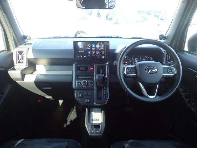 タフト Ｇターボ　ダーククロムベンチャー　スカイルーフ　社外ディスプレイオーディオ　カープレイ対応　バックカメラ　前席シートヒーター　コーナーセンサー　オートホ　ールド　レーダークルーズ　ＨＤＭＩ　純正１５インチＡＷ（2枚目）