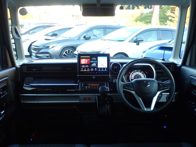 スペーシアカスタム ハイブリッドＸＳ　純正９インチナビ　カープレイ対応　両側電動スライドドア　ビルドインＥＴＣ全方位カメラ　レーダークルーズ　コーナーセンサー　ハーフレザーシート　ＨＵＤ　ステアリングリモコン（2枚目）