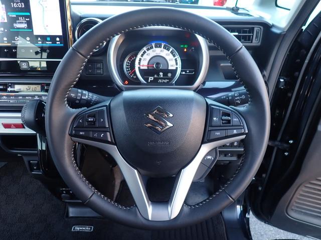 スペーシアカスタム ハイブリッドＸＳ　純正９インチナビ　カープレイ対応　両側電動スライドドア　ビルドインＥＴＣ全方位カメラ　レーダークルーズ　コーナーセンサー　ハーフレザーシート　ＨＵＤ　ステアリングリモコン（37枚目）