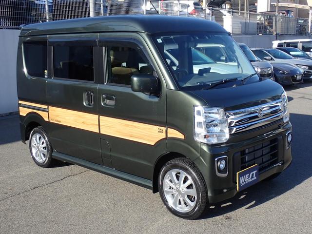 エブリイワゴン PZターボ ハイルーフ 社外ディスプレイオーディオ 左側電動スライドドア スズキセーフティサポート ETC 社外デジタルミラー 前後ドライブレコーダー カープレイ対応 純正14インチAW(15枚目)