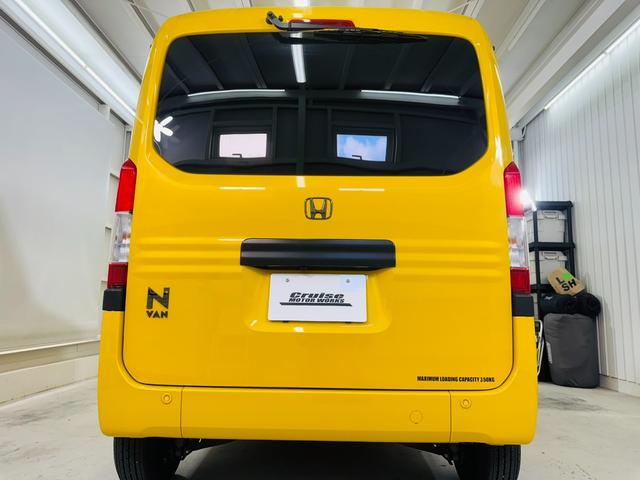 N-VAN+スタイル ファン・ターボ ナビTVBluetoothバックカメラETC ドラレコ ルーフコンソール サイドデカール ブラッククロームエンブレム LEDライト LEDフォグ リアフィルム(7枚目)