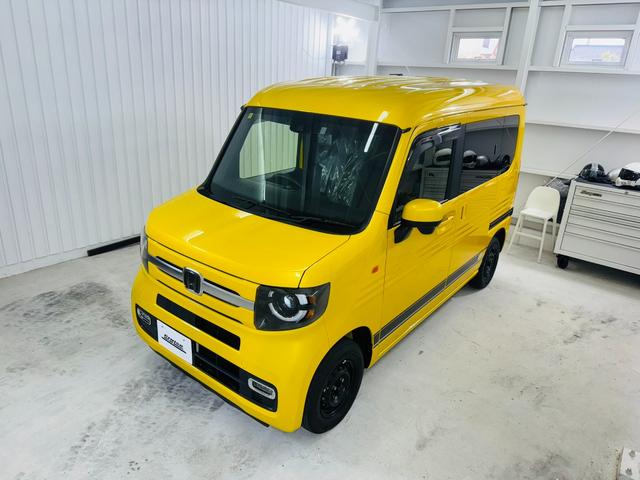 N-VAN+スタイル ファン・ターボ ナビTVBluetoothバックカメラETC ドラレコ ルーフコンソール サイドデカール ブラッククロームエンブレム LEDライト LEDフォグ リアフィルム(17枚目)