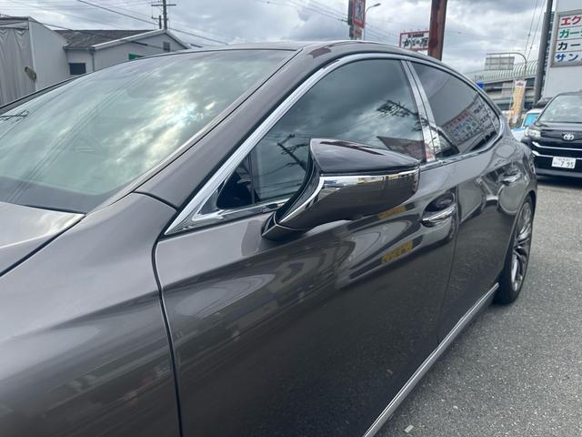 LS LS500h Iパッケージ 禁煙車 サンルーフ 全周囲カメラ コーナーセンサー エアサスコントローラー 純正ナビ Bluetooth 純正20インチOPホイール 前後ドライブレコーダー ETC 黒革 シートヒーター シートクーラ(8枚目)