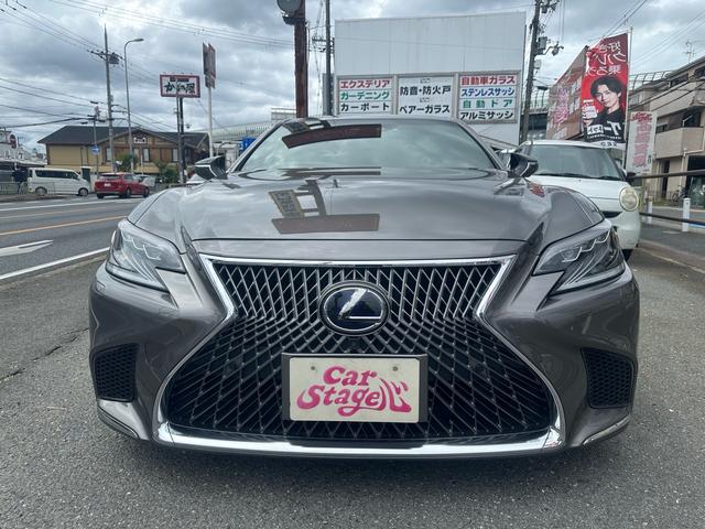 LS LS500h Iパッケージ 禁煙車 サンルーフ 全周囲カメラ コーナーセンサー エアサスコントローラー 純正ナビ Bluetooth 純正20インチOPホイール 前後ドライブレコーダー ETC 黒革 シートヒーター シートクーラ(9枚目)